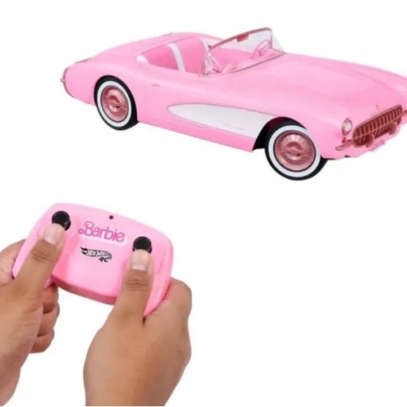 Barbie The Movie Hot Wheels RC Corvette Remote Control Toy Car New 2023 MATTEL - Picture 3 of 6
